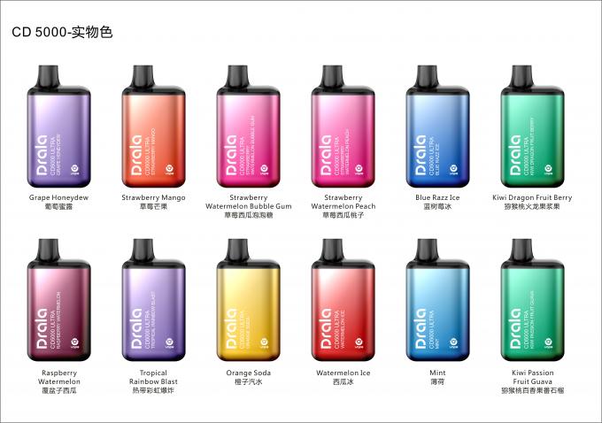 5000 OEM jetable de cigarette du dispositif 13ml Mesh Coil Disposable E de cosse de souffles 3