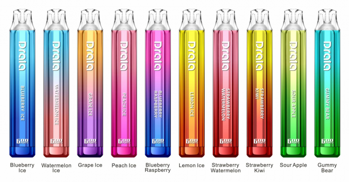 Dispositif jetable de cosse de Vape de souffles de l'étoile 600 de Drala 2